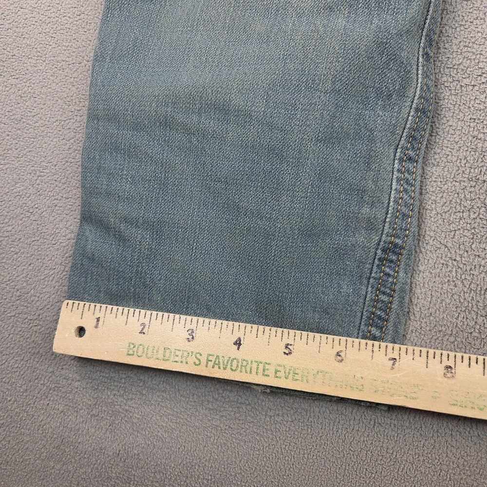 Diesel Jeans Mens 32x32 Thavar Light Wash Blue Slim Fit Distressed Made in Italy - Picture 8 of 10